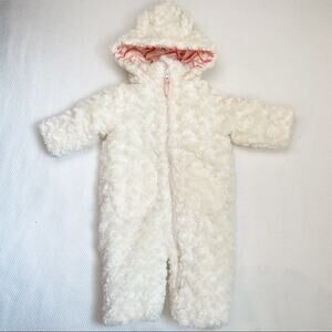 Jessica Simpson Plush Soft Winter Romper 18m